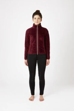 Horze Della Gestreifte Fleece Reitjacke -Reitbekleidung Verkaufsgeschäft 33742 245 03