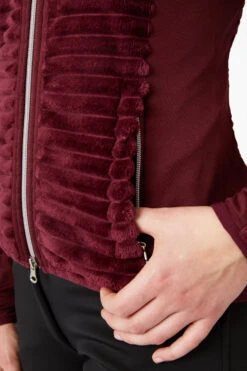 Horze Della Gestreifte Fleece Reitjacke -Reitbekleidung Verkaufsgeschäft 33742 245 06