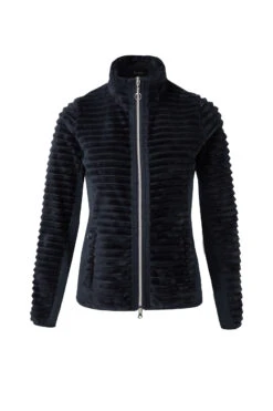 Horze Della Gestreifte Fleece Reitjacke -Reitbekleidung Verkaufsgeschäft 33742 590 01