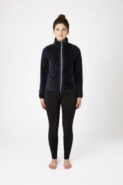 Horze Della Gestreifte Fleece Reitjacke -Reitbekleidung Verkaufsgeschäft 33742 590 03