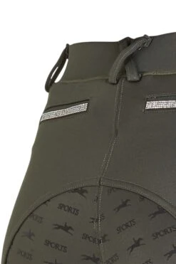 Schockemöhle New Glossy Style Damen Reitleggings Mit Vollgrip -Reitbekleidung Verkaufsgeschäft 337493 OGR 3