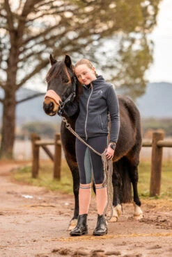 Horze Sadie Kinder Fleece Reitjacke -Reitbekleidung Verkaufsgeschäft 33754 590 07