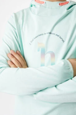 Horze Chloe Kinder Funktions Hoodie Mit Logo Print -Reitbekleidung Verkaufsgeschäft 33756 615 06