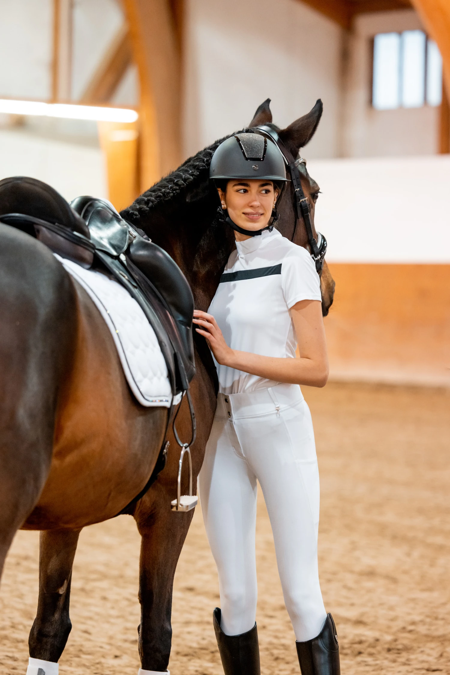 Horze Kendra Damen Turniershirt Mit Mesh 17 Horze Kendra Damen Turniershirt Mit Mesh – Bild 15