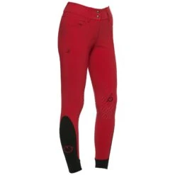 Cavalleria Toscana CT Team Red Stripe High Waist Reithose Mit Vollbesatz -Reitbekleidung Verkaufsgeschäft 338470 RE 3