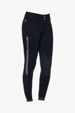 Cavalleria Toscana Embossed Silicone Stripe Damen Reithose Mit Vollbesatz -Reitbekleidung Verkaufsgeschäft 340261 DB 3