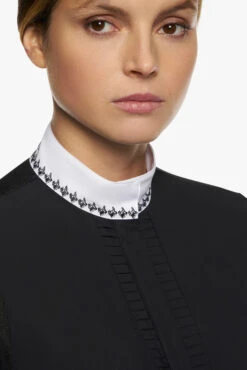 Cavalleria Toscana Plissiertes Langarm Damen Turniershirt -Reitbekleidung Verkaufsgeschäft 341454 BL 4