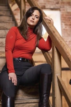 LeMieux Liberté Damen Base Layer Mit Stehkragen -Reitbekleidung Verkaufsgeschäft 342148 SOR 5