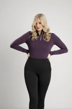 LeMieux Liberté Damen Base Layer Mit Reißverschluss -Reitbekleidung Verkaufsgeschäft 342149 FPU 5
