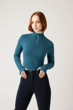 LeMieux Liberté Damen Base Layer Mit Reißverschluss -Reitbekleidung Verkaufsgeschäft 342149 MB 6