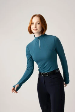 LeMieux Liberté Damen Base Layer Mit Reißverschluss -Reitbekleidung Verkaufsgeschäft 342149 MB 7