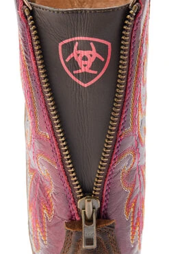 Ariat Round Up Back Zip Damen Western Boots -Reitbekleidung Verkaufsgeschäft 345199 DBR PI 06