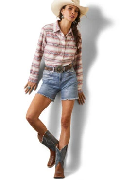 Ariat Kaycee Classic Damen Langarm Shirt -Reitbekleidung Verkaufsgeschäft 345750 LRE 05