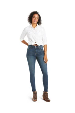 Ariat Premium High Rise Skinny Jeans Für Damen 10 Ariat Premium High Rise Skinny Jeans Für Damen -Reitbekleidung Verkaufsgeschäft 345751 OVB 03