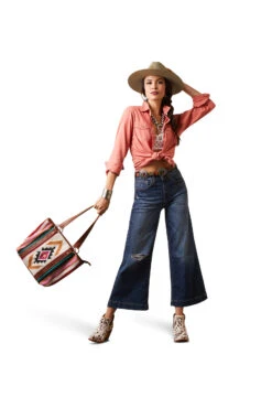 Ariat Real Jurlington Snap Damen Langarmshirt -Reitbekleidung Verkaufsgeschäft 345755 BRE 05