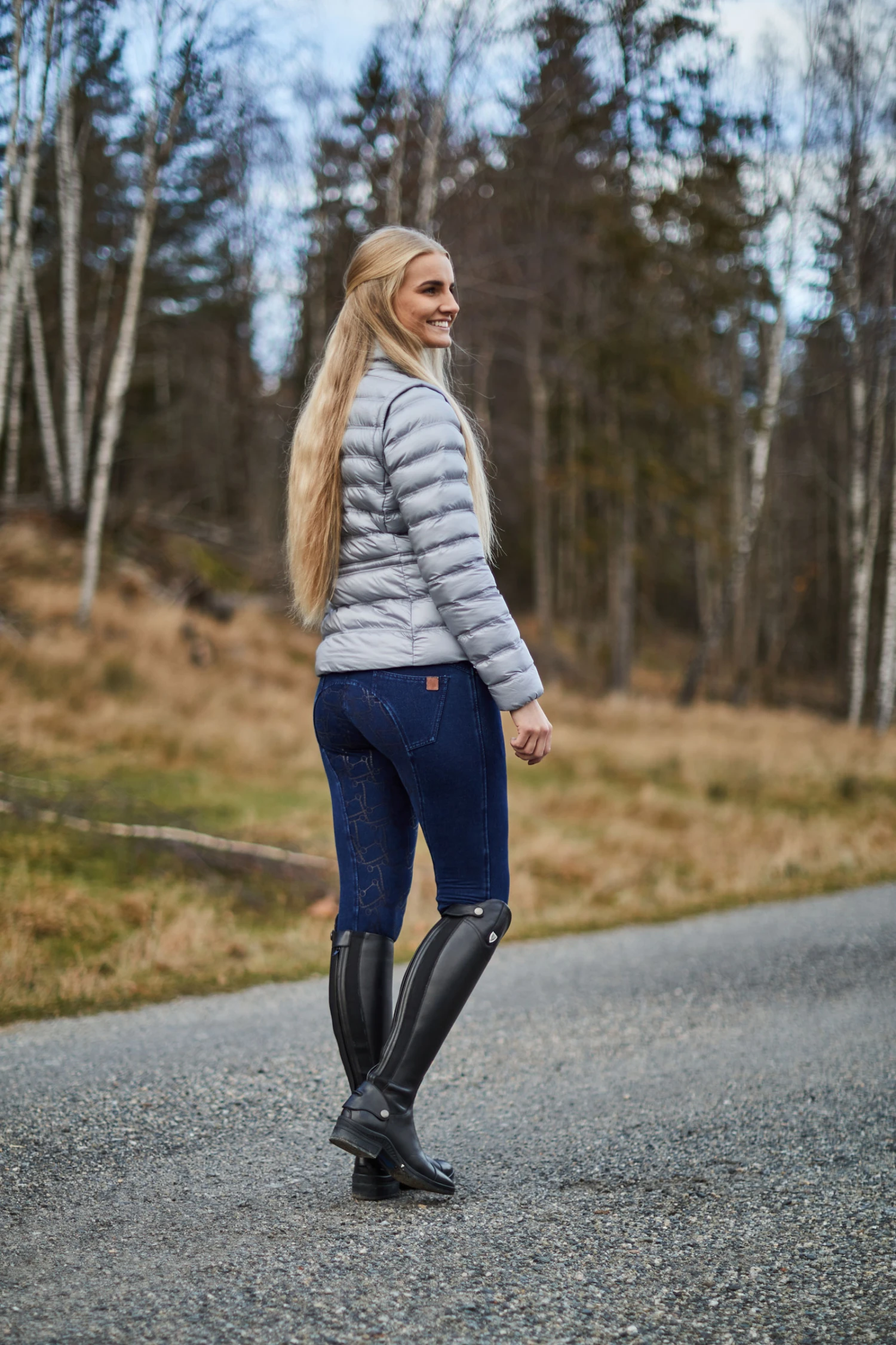 Horze Kacy Damen Jeans Thermoreithose Mit Vollbesatz 10 Horze Kacy Damen Jeans Thermoreithose Mit Vollbesatz – Bild 8