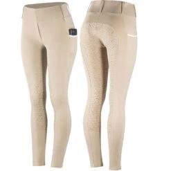 Horze Lucinda Damen Reitleggings Mit Vollbesatz Mit Hohem Bund -Reitbekleidung Verkaufsgeschäft 36075 TFBE 1
