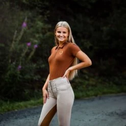 Horze Tara Damen Reithose Mit Vollbesatz Mit Hohem Bund -Reitbekleidung Verkaufsgeschäft 36093 TFBE RBBR 4