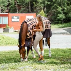 Horze Tara Damen Reithose Mit Vollbesatz Mit Hohem Bund -Reitbekleidung Verkaufsgeschäft 36093 TFBE RBBR 6
