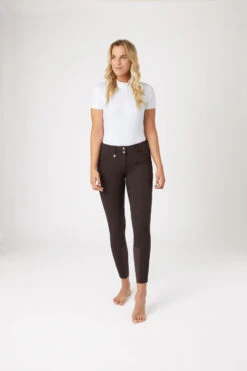 Horze Grand Prix Damen Reithose Mit Vollbesatz Mit Silikon Grip -Reitbekleidung Verkaufsgeschäft 36291 DBR 3