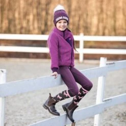 Horze Active Kinder Winter Reitleggings Mit Silikonvollbesatz -Reitbekleidung Verkaufsgeschäft 36611 ATPU 5