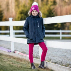 Horze Active Kinder Winter Reitleggings Mit Silikonvollbesatz -Reitbekleidung Verkaufsgeschäft 36611 CHPI 3