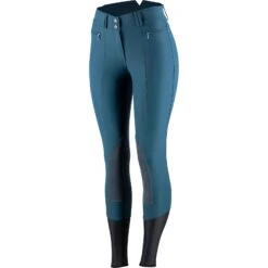 Horze Angelina Leichte Damen Stretch-Reithose Mit Lederkniebesatz -Reitbekleidung Verkaufsgeschäft 36618 RPB 2