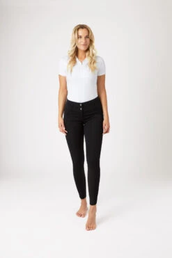 Horze Daniela Damenreithose Mit Kniebesatz Aus Synthetikleder -Reitbekleidung Verkaufsgeschäft 36621 BL 3