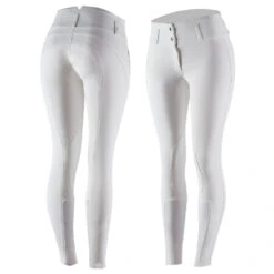 Horze Daniela Damenreithose Mit Kniebesatz Aus Synthetikleder -Reitbekleidung Verkaufsgeschäft 36621 WH 1