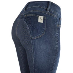 Horze Kaia Damen Reithose Aus Vollbesatz In Jeansoptik Mit Silikon Grip Und Hohem Bund 22 Horze Kaia Damen Reithose Aus Vollbesatz In Jeansoptik Mit Silikon Grip Und Hohem Bund -Reitbekleidung Verkaufsgeschäft 36656 DB 4