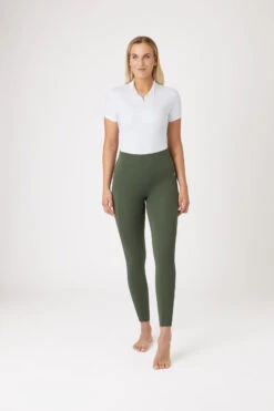 Horze Gillian Damen Reitleggings Aus Kompressionsmaterial Mit Vollbesatz -Reitbekleidung Verkaufsgeschäft 36673 BKGR 3