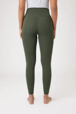 Horze Gillian Damen Reitleggings Aus Kompressionsmaterial Mit Vollbesatz -Reitbekleidung Verkaufsgeschäft 36673 BKGR 4