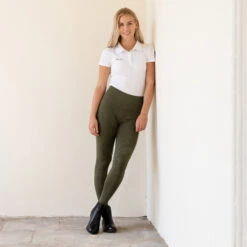 Horze Vanessa Reitleggings Mit Vollbesatz, Nahtlos In Jeansoptik -Reitbekleidung Verkaufsgeschäft 36677 DLGR 7