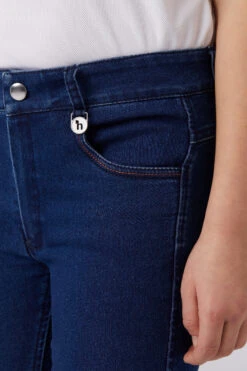 Horze Allison Kinder Jeansreithose Mit Silikonvollbesatz -Reitbekleidung Verkaufsgeschäft 36683 DNB 4