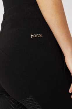 Horze Remy Damen Reitleggings Aus Biobaumwolle -Reitbekleidung Verkaufsgeschäft 36686 BL 5