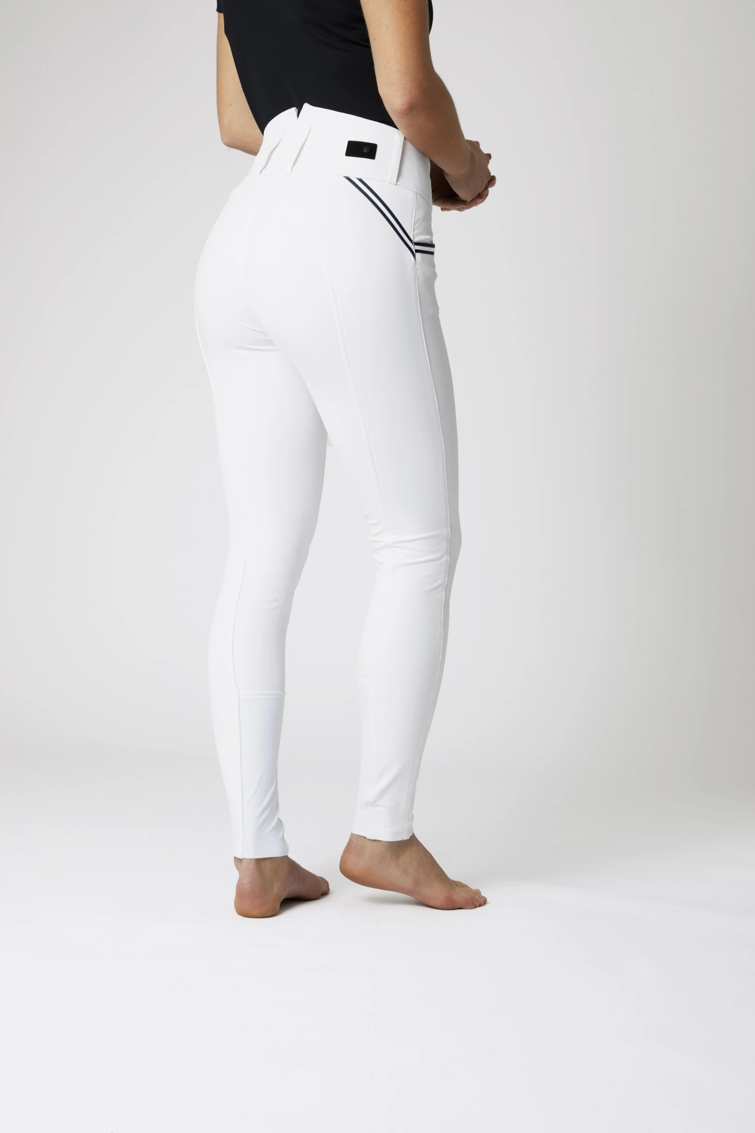 Horze Della Damen Kniebesatzreithose Mit Hohem Bund Und Kontrasteinfassung 11 Horze Della Damen Kniebesatzreithose Mit Hohem Bund Und Kontrasteinfassung – Bild 9