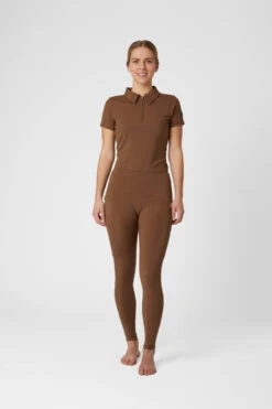 Horze Sagira Damen Reitleggings Mit Silikonvollbesatz Und Goldenem Detail -Reitbekleidung Verkaufsgeschäft 36701 BDBR 3