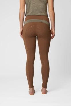 Horze Sagira Damen Reitleggings Mit Silikonvollbesatz Und Goldenem Detail -Reitbekleidung Verkaufsgeschäft 36701 BDBR 4