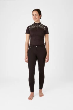 Horze Kaitlin Damen Vollbesatzreithose Mit Blumendetail -Reitbekleidung Verkaufsgeschäft 36705 AFBR 3