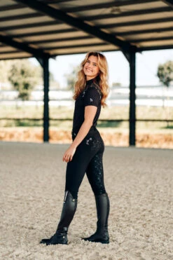 Horze Kaitlin Damen Vollbesatzreithose Mit Blumendetail -Reitbekleidung Verkaufsgeschäft 36705 AFBR 7