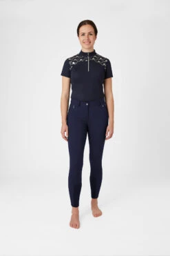Horze Kaitlin Damen Vollbesatzreithose Mit Blumendetail -Reitbekleidung Verkaufsgeschäft 36705 PDB 3