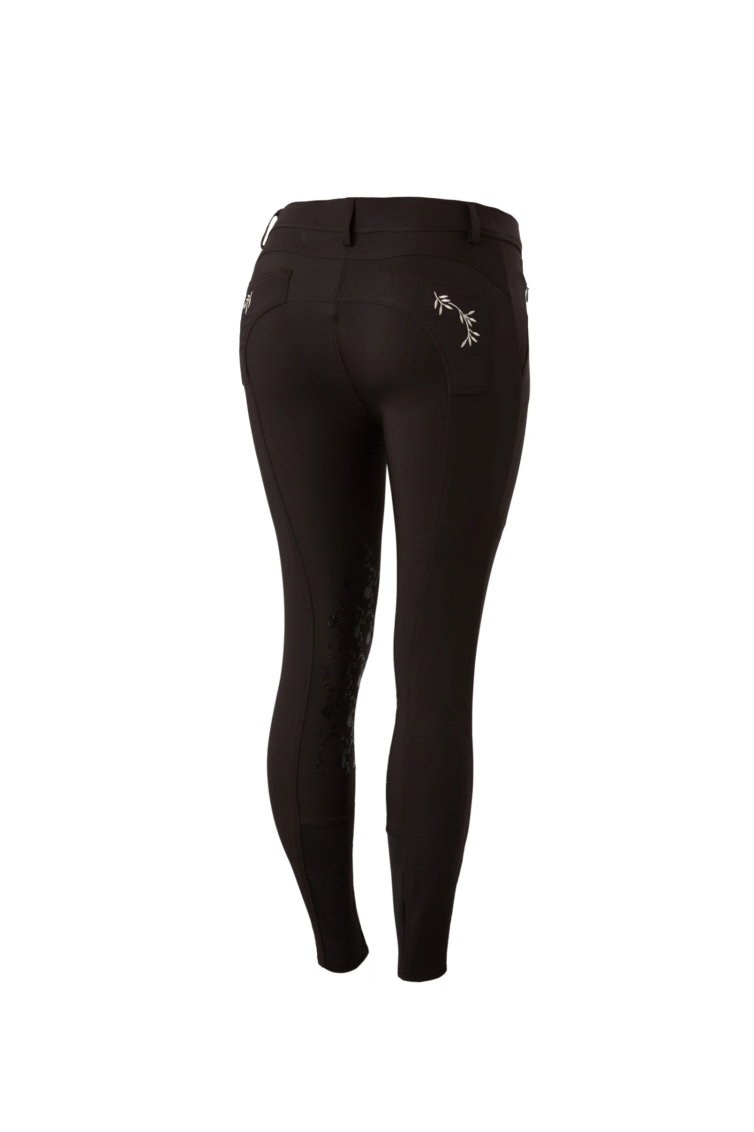 Horze Kaitlin Damen Kniebesatzreithose Mit Blumendetail 3 Horze Kaitlin Damen Kniebesatzreithose Mit Blumendetail