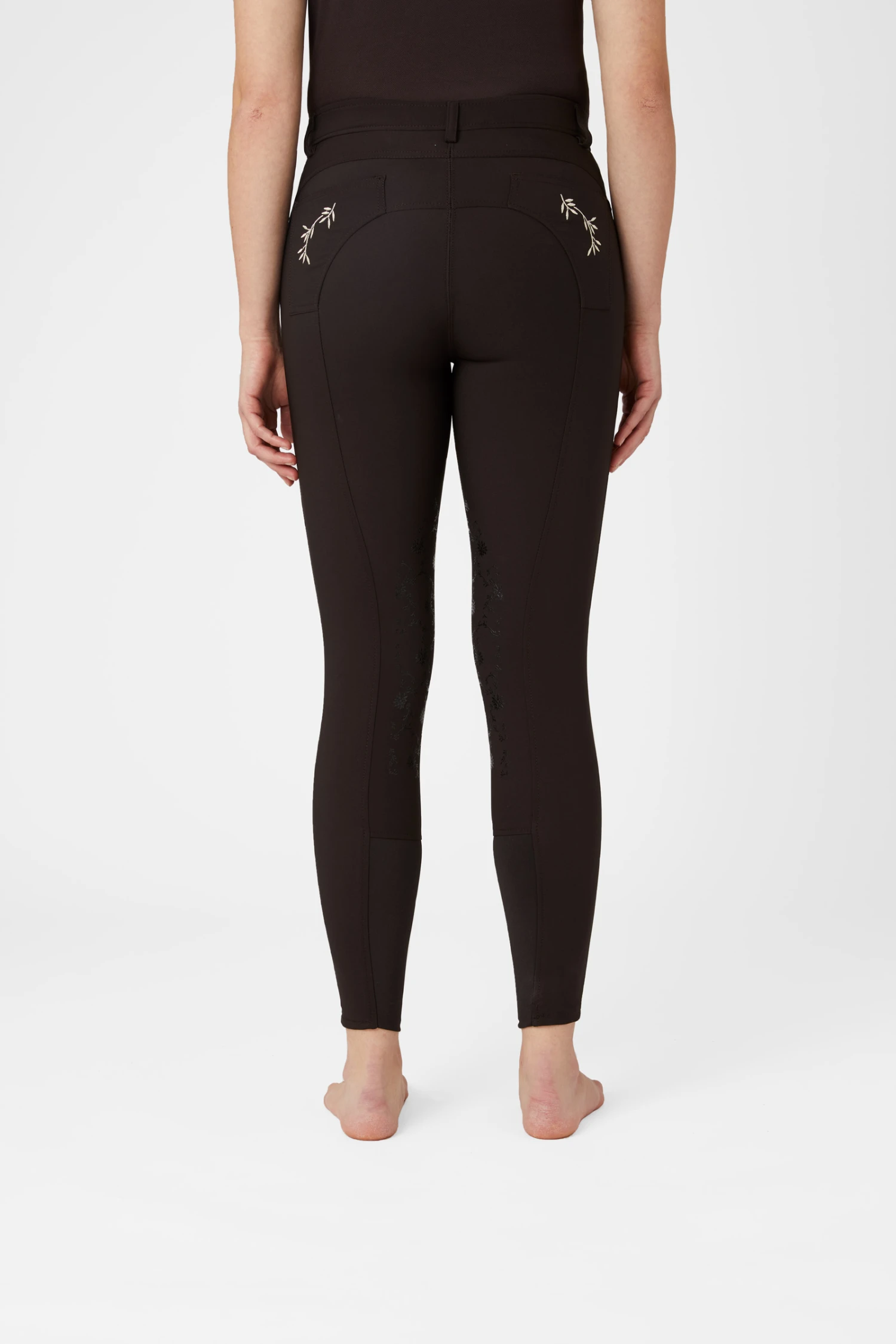 Horze Kaitlin Damen Kniebesatzreithose Mit Blumendetail 6 Horze Kaitlin Damen Kniebesatzreithose Mit Blumendetail – Bild 4