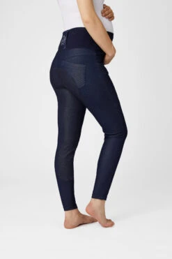 Horze Katia Jeans Look Schwangerschaftsreitleggings Mit Silikonvollbesatz -Reitbekleidung Verkaufsgeschäft 36712 DB 3