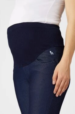 Horze Katia Jeans Look Schwangerschaftsreitleggings Mit Silikonvollbesatz -Reitbekleidung Verkaufsgeschäft 36712 DB 6