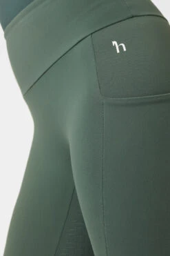 Horze Ginny Damen Reitleggings Mit Silikonvollbesatz Und Handytasche -Reitbekleidung Verkaufsgeschäft 36721 CLGR 5