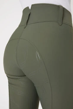 Horze Indira Damen Vollbesatzreithose Mit Hohem Bund -Reitbekleidung Verkaufsgeschäft 36758 bkgr 06