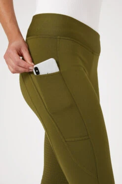 Horze Active Damen Winter Vollbesatzreitleggings Mit Handytasche -Reitbekleidung Verkaufsgeschäft 36780 dogr 05
