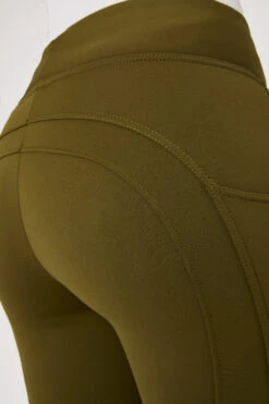 Horze Active Damen Winter Kniebesatzreitleggings Mit Handytasche -Reitbekleidung Verkaufsgeschäft 36790 dogr 06