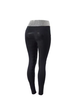 Horze Damen Reitleggings Mit Silikonvollbesatz Und Glitzerbund -Reitbekleidung Verkaufsgeschäft 36906 DB 1
